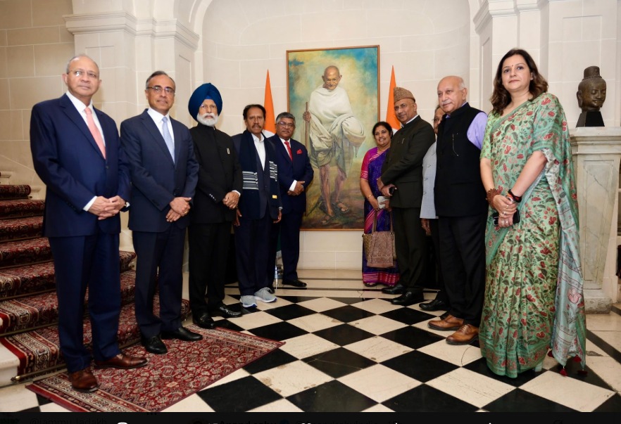 'Ambassador Sanjeev Singla welcomed the All Party Delegation at the Embassy '
